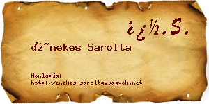 Énekes Sarolta névjegykártya